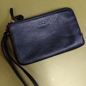 Coach Blue Wristlet
